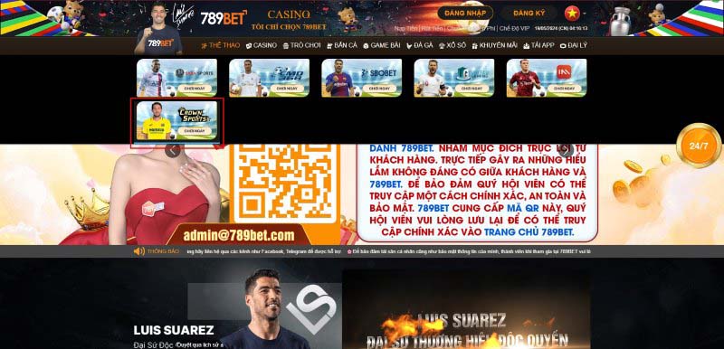 Tổng quan về sảnh cược Crown Sports tại 789bet